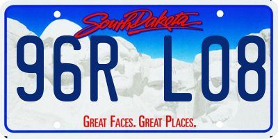 SD license plate 96RL08