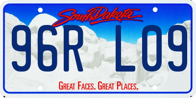 SD license plate 96RL09