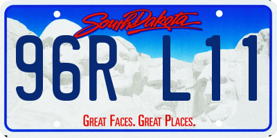 SD license plate 96RL11