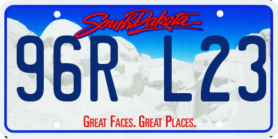 SD license plate 96RL23