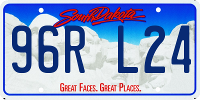 SD license plate 96RL24