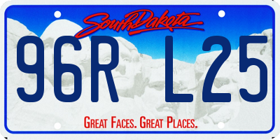 SD license plate 96RL25