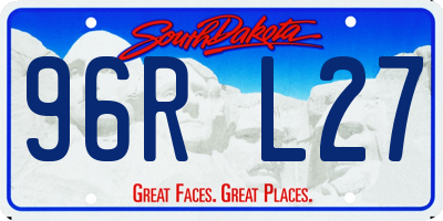 SD license plate 96RL27