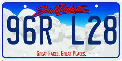 SD license plate 96RL28