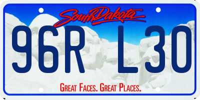 SD license plate 96RL30