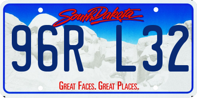 SD license plate 96RL32