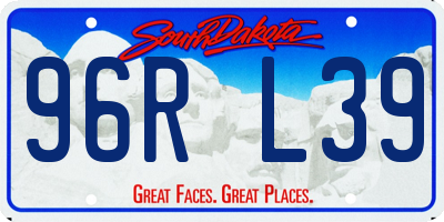 SD license plate 96RL39