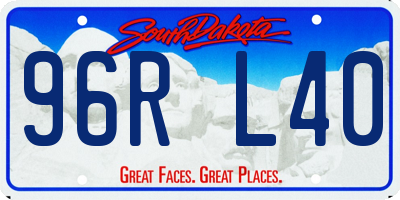 SD license plate 96RL40