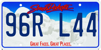 SD license plate 96RL44