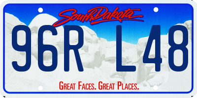 SD license plate 96RL48