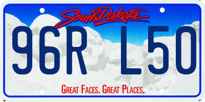 SD license plate 96RL50
