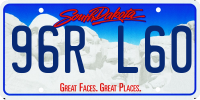 SD license plate 96RL60
