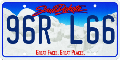 SD license plate 96RL66
