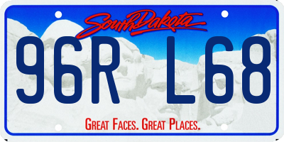 SD license plate 96RL68