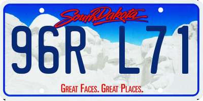 SD license plate 96RL71