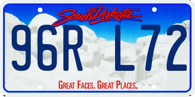 SD license plate 96RL72