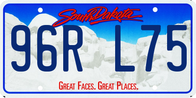 SD license plate 96RL75