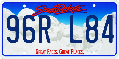 SD license plate 96RL84