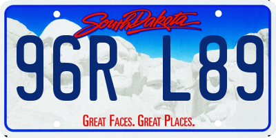 SD license plate 96RL89