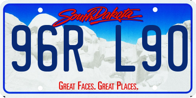 SD license plate 96RL90