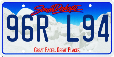 SD license plate 96RL94