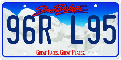 SD license plate 96RL95