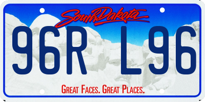 SD license plate 96RL96