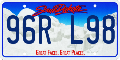 SD license plate 96RL98
