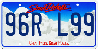 SD license plate 96RL99