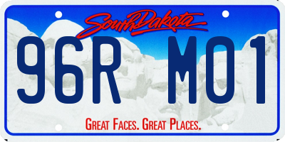 SD license plate 96RM01