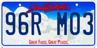 SD license plate 96RM03