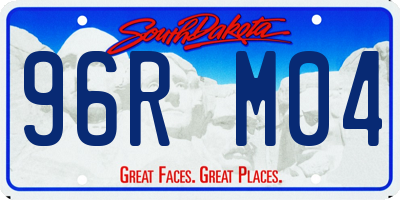 SD license plate 96RM04