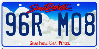 SD license plate 96RM08