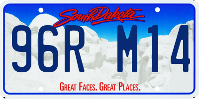 SD license plate 96RM14