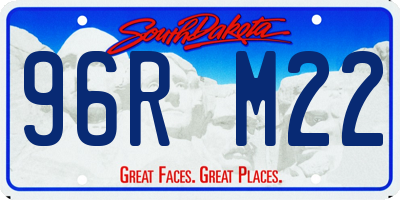 SD license plate 96RM22