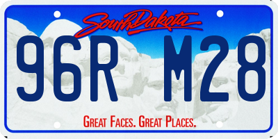 SD license plate 96RM28