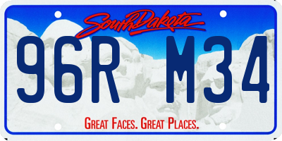SD license plate 96RM34