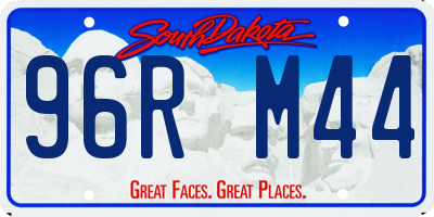 SD license plate 96RM44