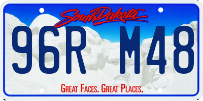 SD license plate 96RM48