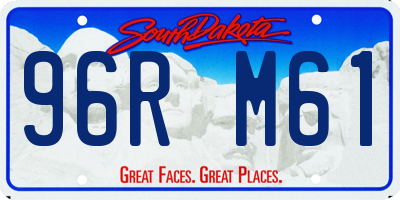 SD license plate 96RM61