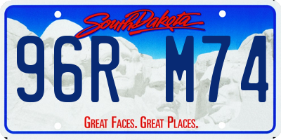 SD license plate 96RM74