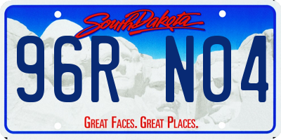 SD license plate 96RN04