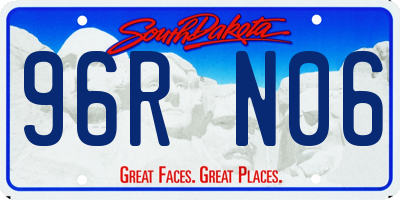 SD license plate 96RN06
