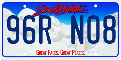 SD license plate 96RN08