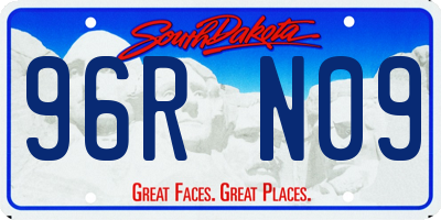 SD license plate 96RN09