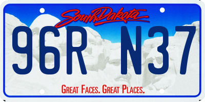 SD license plate 96RN37