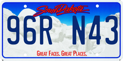 SD license plate 96RN43