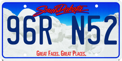 SD license plate 96RN52