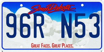 SD license plate 96RN53