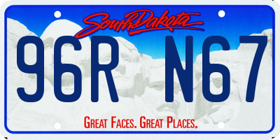 SD license plate 96RN67